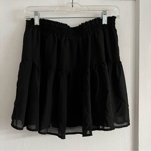 H&M Girls Black Ruffle Skirt Size 12